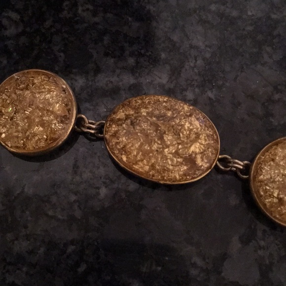 Gold Leaf in resin bracelet - Picture 2 of 7